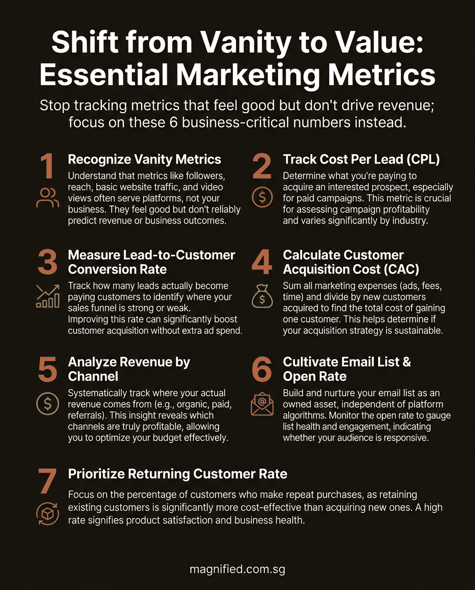 Infographic: Shift from Vanity to Value — Essential Marketing Metrics for SMEs