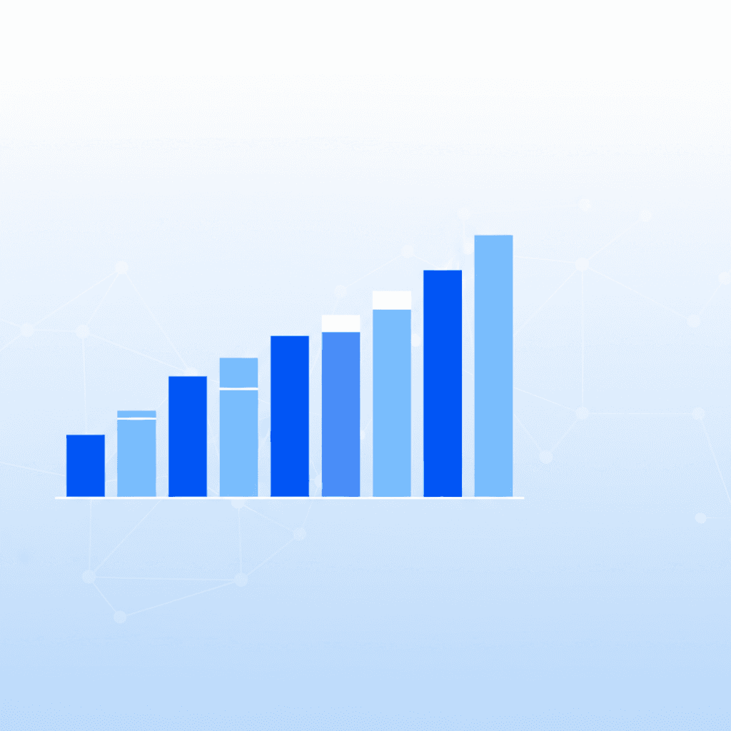 Chart showing Google AI Overviews growth across nine industries from 2025 to 2026