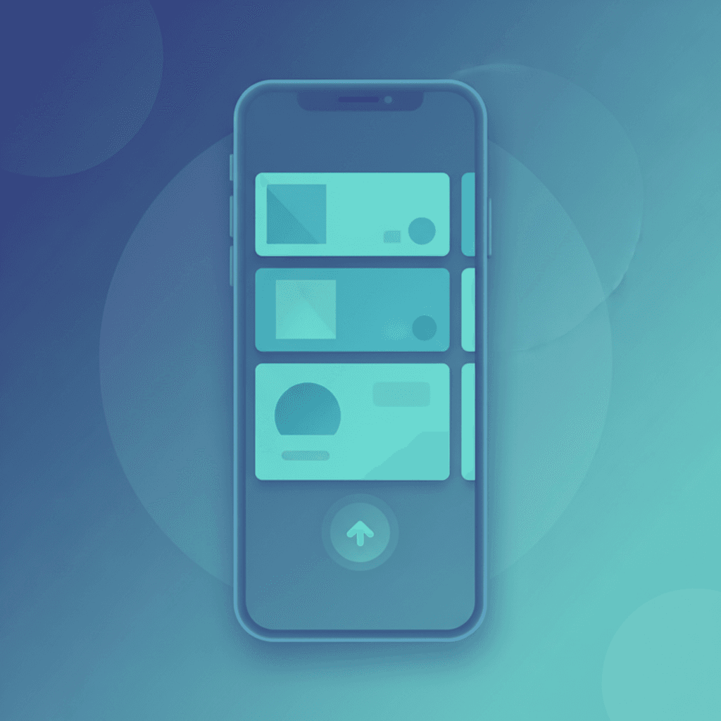 Google Discover feed interface showing brand and content cards alongside a smartphone