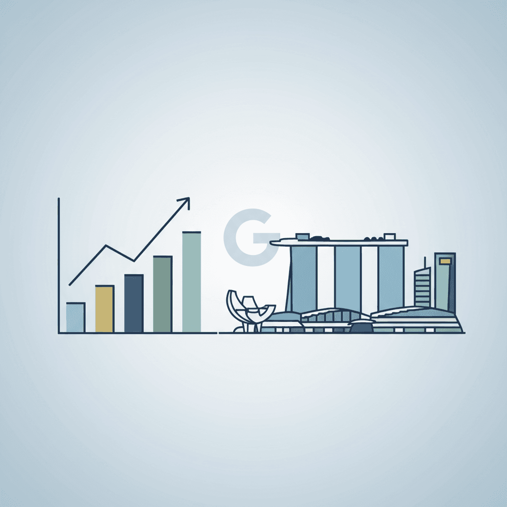 Dashboard showing Google Search Console performance reports with search queries and click data