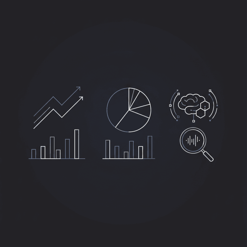 Google Analytics and Search Console dashboards showing AI referral traffic and AI Overview impressions for an SME website