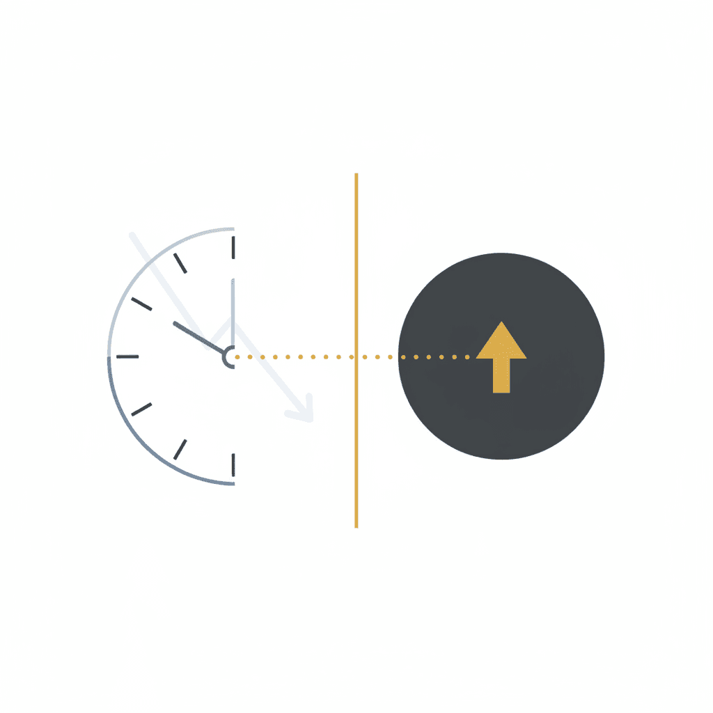 A business owner reviewing a marketing strategy timeline and plan