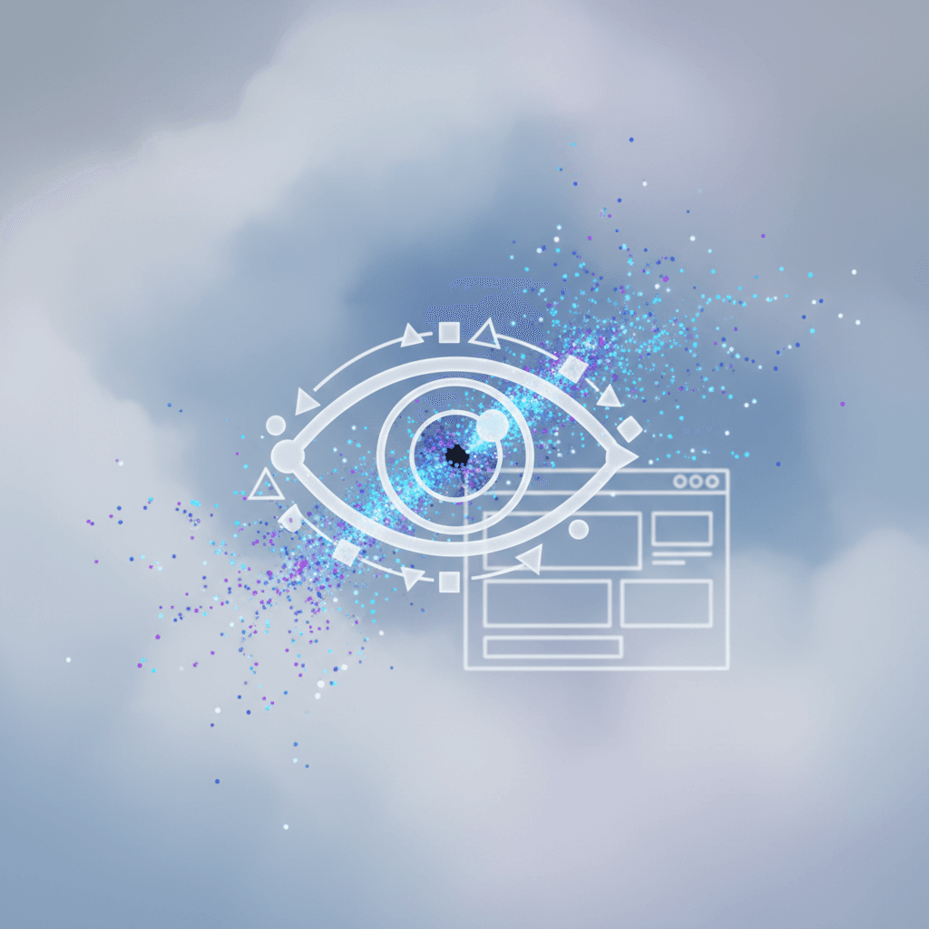 Diagram showing how AI crawlers interpret a website versus how humans see it